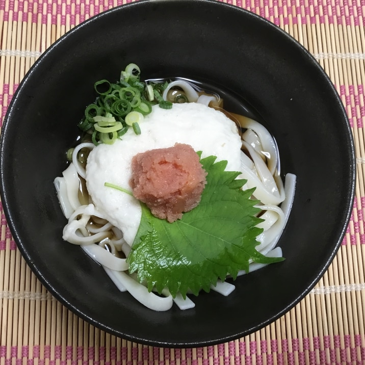 明太とろろきしめん